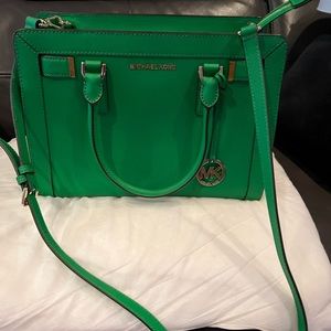 Michael Kors Green shoulder tote bag